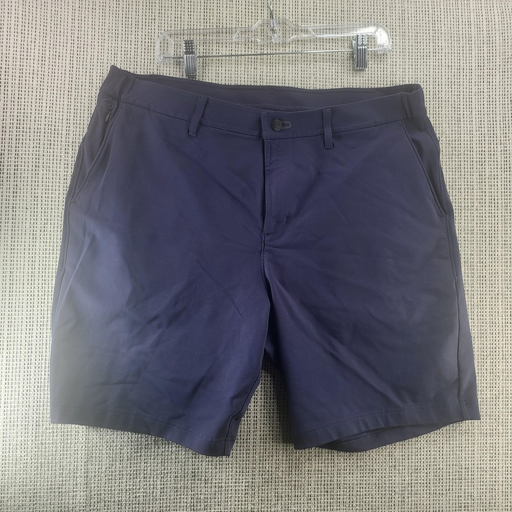 Public Rec Shorts Mens 38 Navy‎ Blue Chino Stretch Casual Performance 9 Inseam